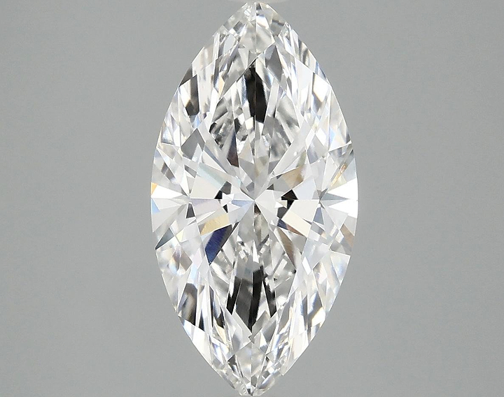 2.53 Carat Marquise Shaped Ideal Cut VVS2 IGI Certified Lab Grown Diamond