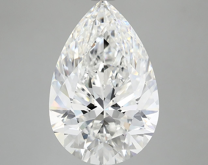 6.16 Carat Pear Shaped Excellent Cut VVS2 IGI Certified Lab Grown Diamond