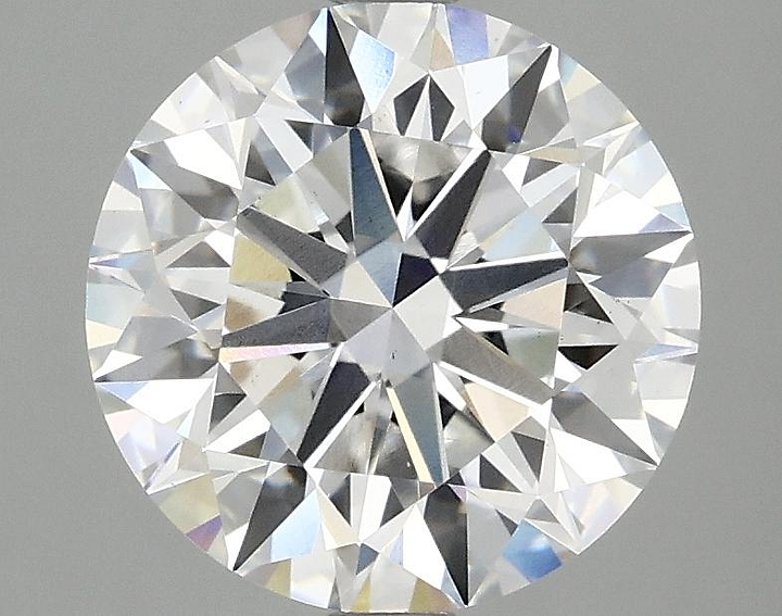 3.08 Carat Round Shaped Excellent Cut VS1 IGI Certified Lab Grown Diamond