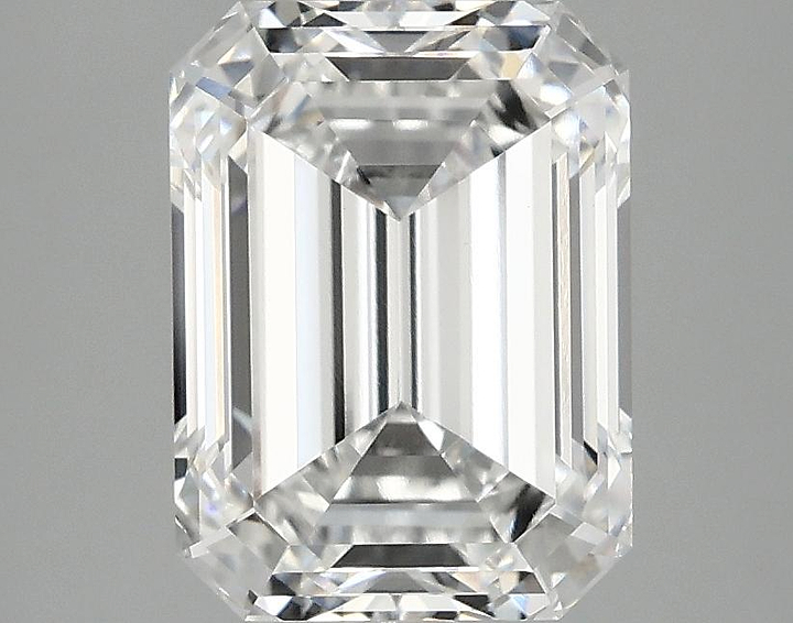 3.09 Carat Emerald Shaped Excellent Cut VVS2 IGI Certified Lab Grown Diamond