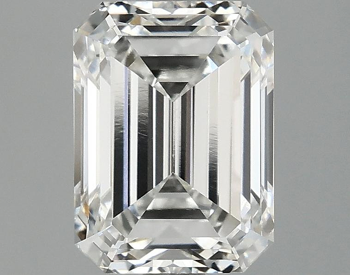 1.9 Carat Emerald Shaped Excellent Cut VVS2 IGI Certified Lab Grown Diamond