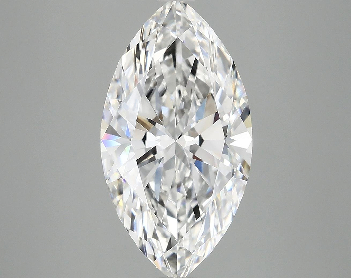 3.81 Carat Marquise Shaped Excellent Cut VVS2 IGI Certified Lab Grown Diamond