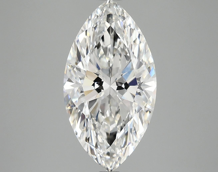 3.96 Carat Marquise Shaped Excellent Cut VVS2 IGI Certified Lab Grown Diamond