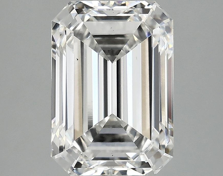 3.47 Carat Emerald Shaped Ideal Cut VS2 IGI Certified Lab Grown Diamond