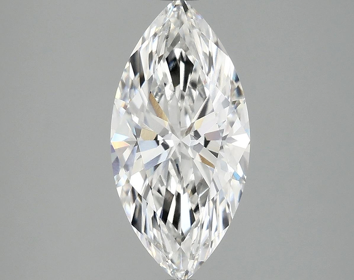 2.57 Carat Marquise Shaped Excellent Cut VVS2 IGI Certified Lab Grown Diamond