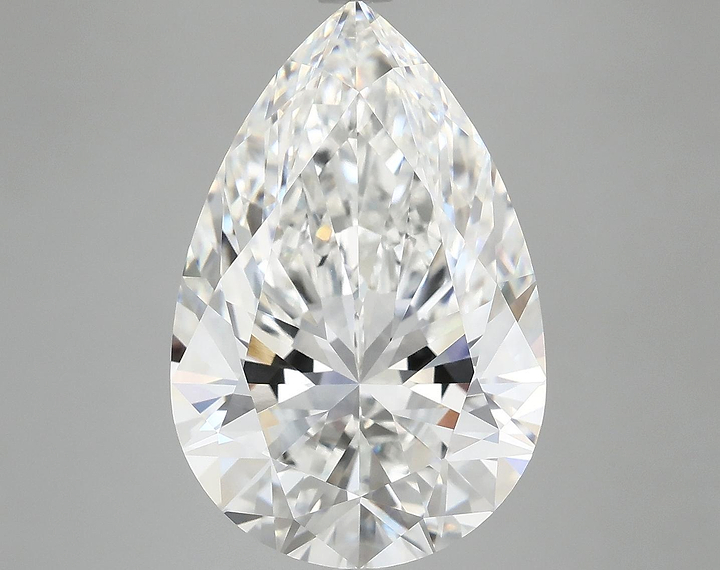 7.18 Carat Pear Shaped Excellent Cut VVS2 IGI Certified Lab Grown Diamond