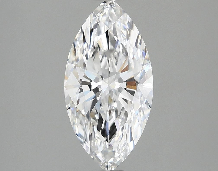 1.6 Carat Marquise Shaped Ideal Cut VVS2 IGI Certified Lab Grown Diamond
