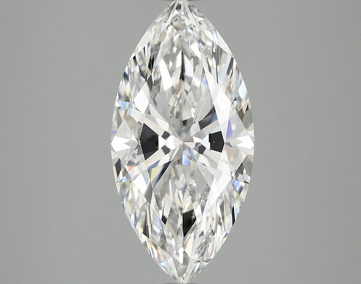 2.42 Carat Marquise Shaped Ideal Cut VVS2 IGI Certified Lab Grown Diamond