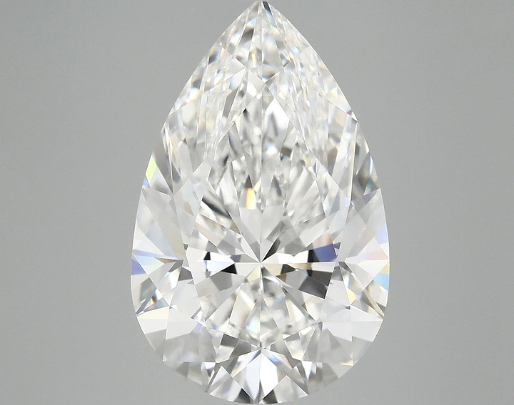 7.11 Carat Pear Shaped Ideal Cut VVS2 IGI Certified Lab Grown Diamond