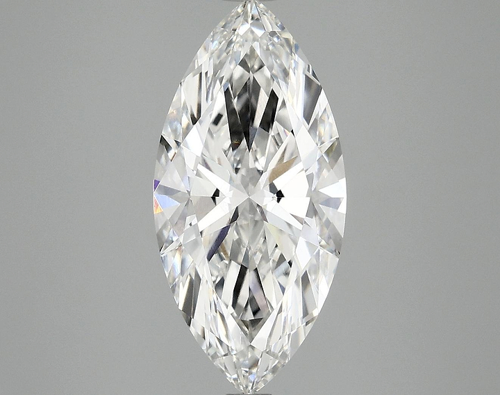 3.14 Carat Marquise Shaped Excellent Cut VVS2 IGI Certified Lab Grown Diamond