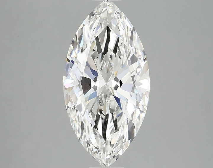 2.55 Carat Marquise Shaped Ideal Cut VVS2 IGI Certified Lab Grown Diamond