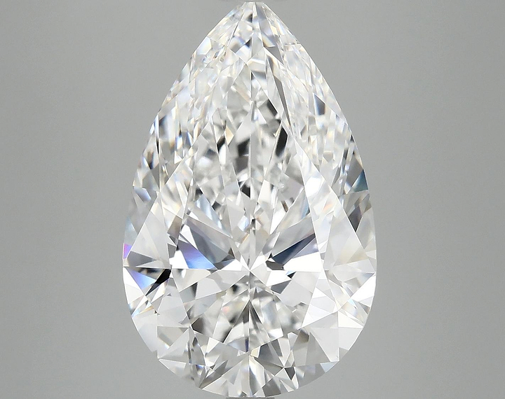7.11 Carat Pear Shaped Ideal Cut VVS2 IGI Certified Lab Grown Diamond