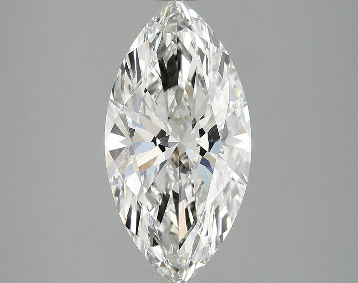 2.56 Carat Marquise Shaped Ideal Cut VVS2 IGI Certified Lab Grown Diamond