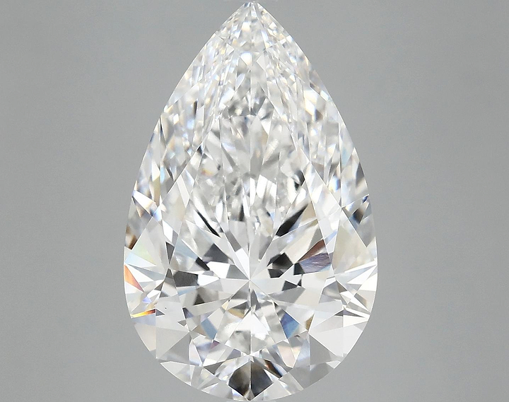 7.04 Carat Pear Shaped Ideal Cut VVS2 IGI Certified Lab Grown Diamond