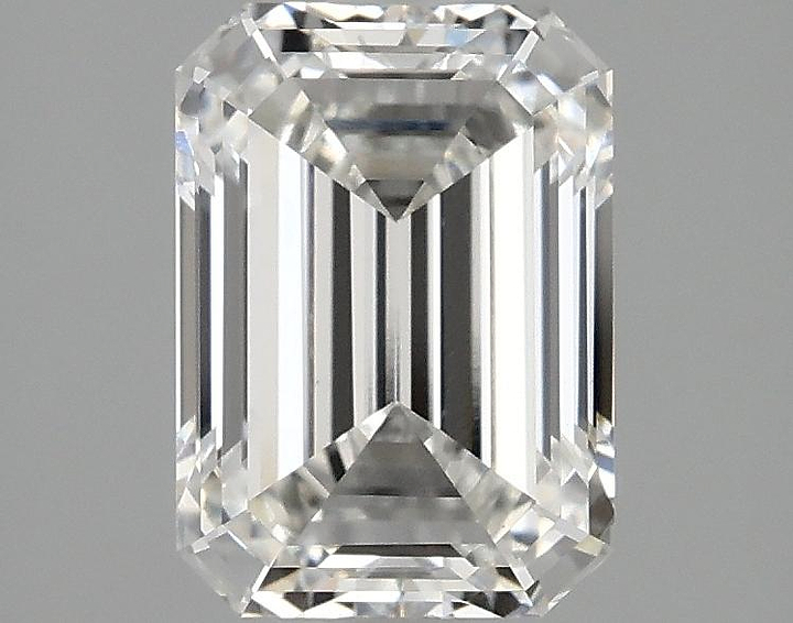 2.07 Carat Emerald Shaped Ideal Cut VVS2 IGI Certified Lab Grown Diamond