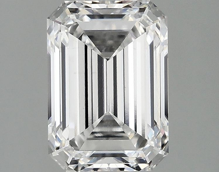 2.1 Carat Emerald Shaped Ideal Cut VS1 IGI Certified Lab Grown Diamond