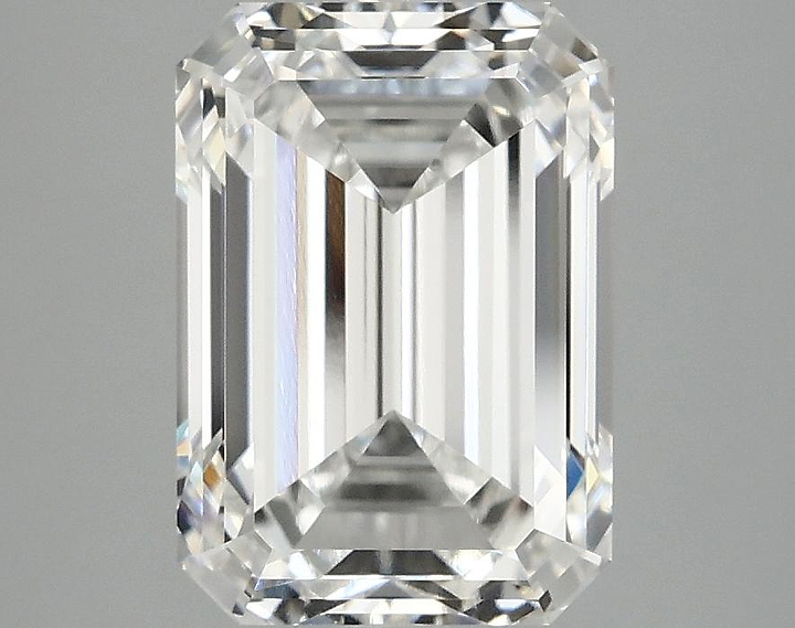3.73 Carat Emerald Shaped Ideal Cut VVS2 IGI Certified Lab Grown Diamond