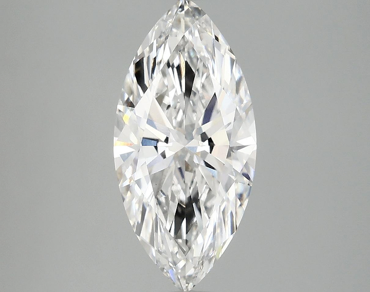 2.5 Carat Marquise Shaped Excellent Cut VVS2 IGI Certified Lab Grown Diamond