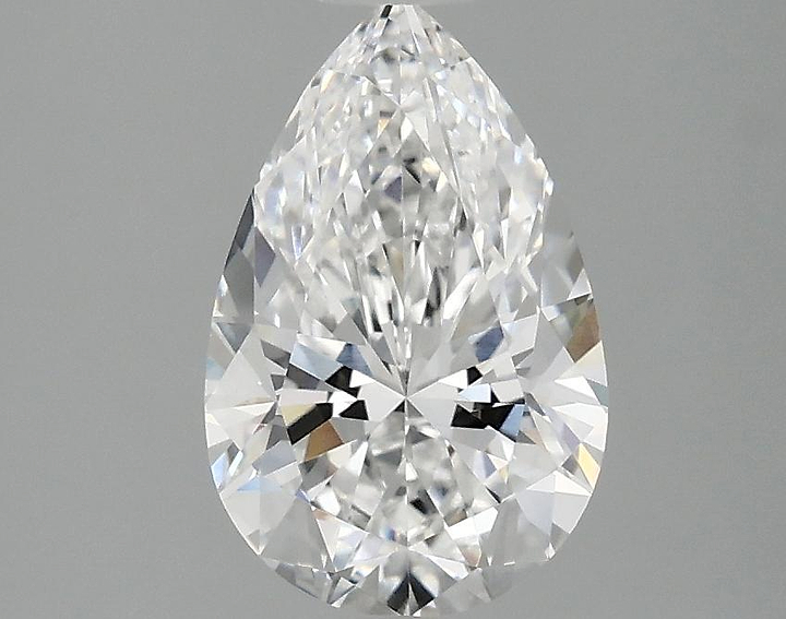 1.58 Carat Pear Shaped Ideal Cut VVS2 IGI Certified Lab Grown Diamond