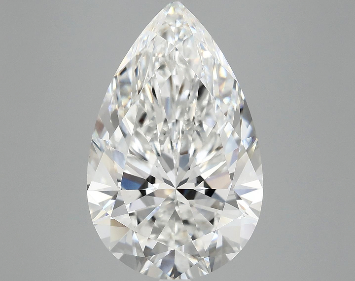 7.08 Carat Pear Shaped Ideal Cut VVS2 IGI Certified Lab Grown Diamond