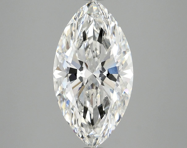 3.06 Carat Marquise Shaped Excellent Cut VVS2 IGI Certified Lab Grown Diamond
