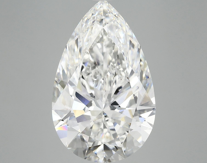 7.22 Carat Pear Shaped Ideal Cut VVS2 IGI Certified Lab Grown Diamond