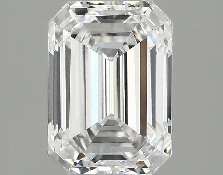 2.1 Carat Emerald Shaped Ideal Cut VS1 IGI Certified Lab Grown Diamond