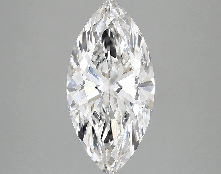 2.53 Carat Marquise Shaped Ideal Cut VVS2 IGI Certified Lab Grown Diamond
