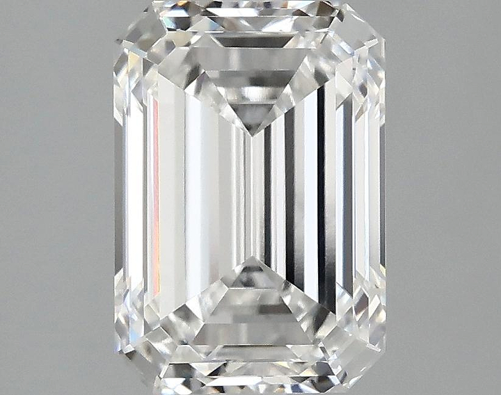 2.56 Carat Emerald Shaped Ideal Cut VVS2 IGI Certified Lab Grown Diamond