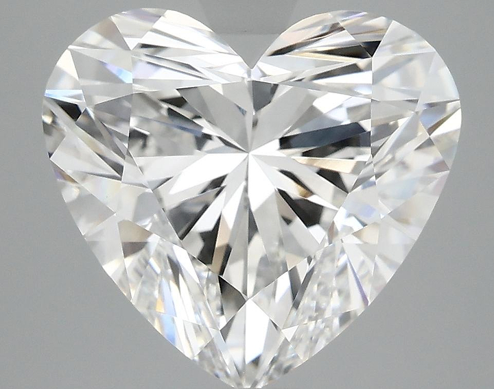 5.29 Carat Heart Shaped Ideal Cut VVS2 IGI Certified Lab Grown Diamond