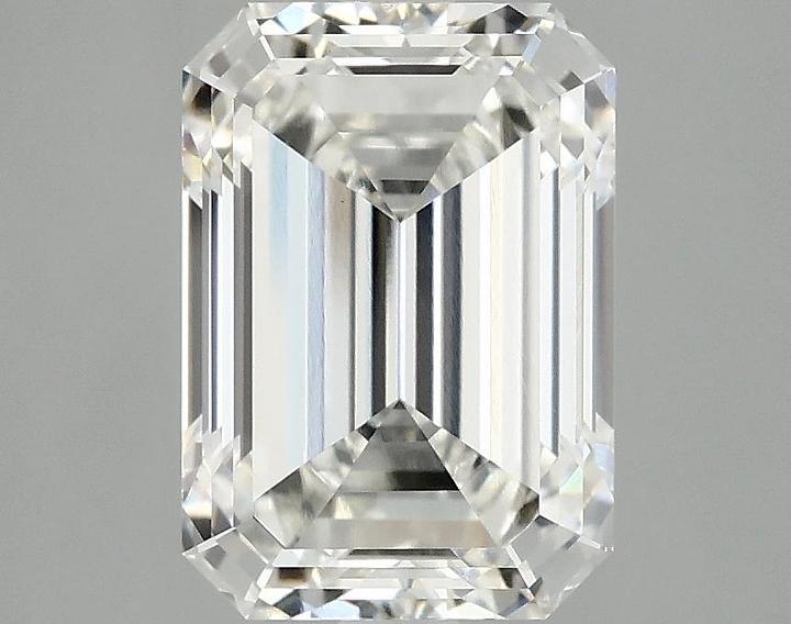 3.18 Carat Emerald Shaped Ideal Cut VVS2 IGI Certified Lab Grown Diamond
