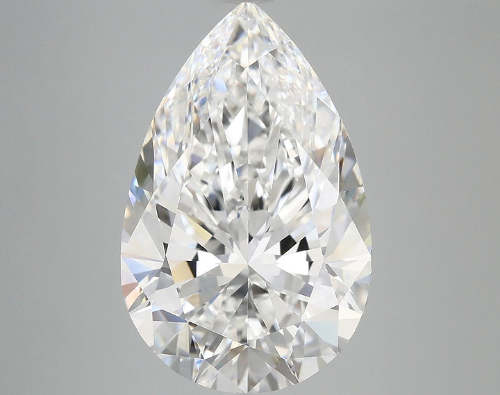 7.39 Carat Pear Shaped Ideal Cut VVS2 IGI Certified Lab Grown Diamond