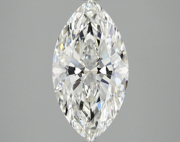 2.59 Carat Marquise Shaped Excellent Cut VVS2 IGI Certified Lab Grown Diamond