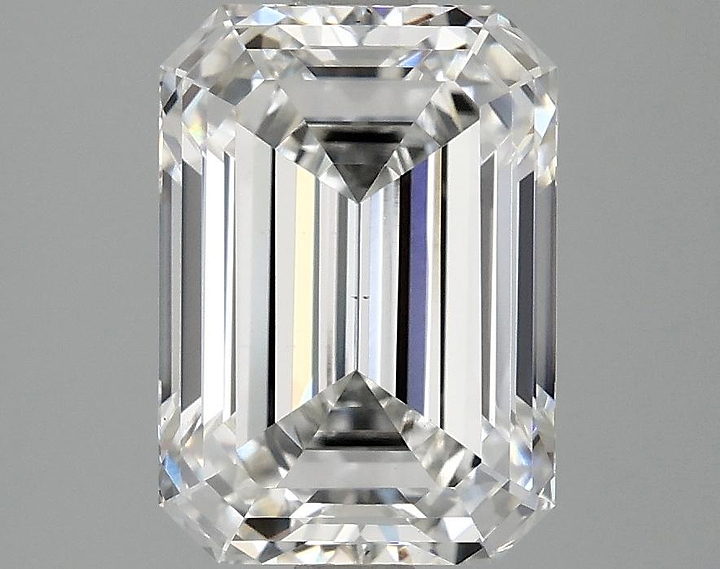 3.08 Carat Emerald Shaped Ideal Cut VS1 IGI Certified Lab Grown Diamond