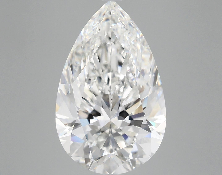 7.45 Carat Pear Shaped Ideal Cut VVS2 IGI Certified Lab Grown Diamond
