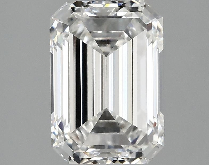 2.5 Carat Emerald Shaped Ideal Cut VVS2 IGI Certified Lab Grown Diamond