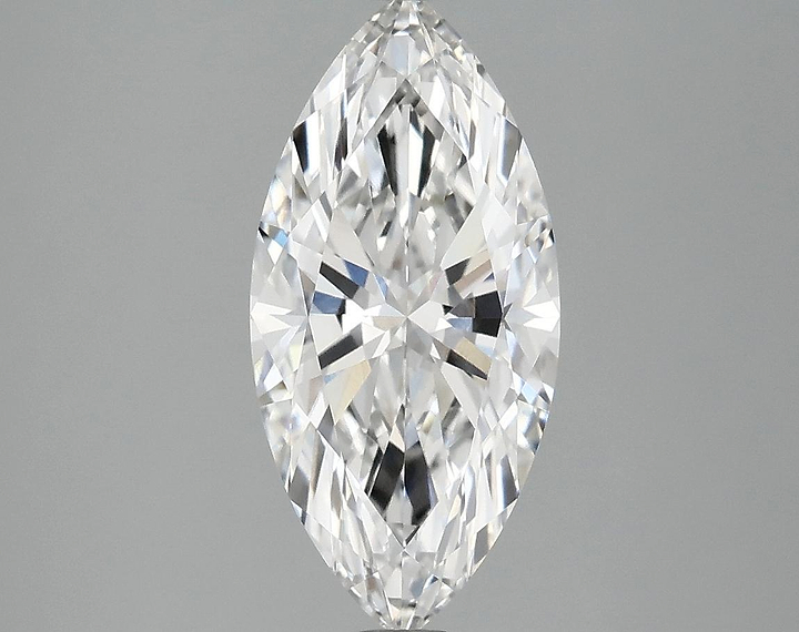 2.09 Carat Marquise Shaped Excellent Cut VVS2 IGI Certified Lab Grown Diamond