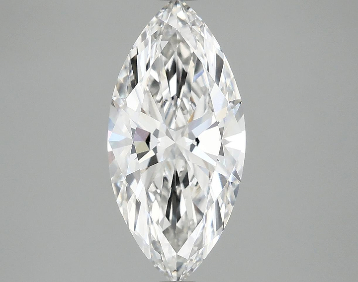2.5 Carat Marquise Shaped Excellent Cut VVS2 IGI Certified Lab Grown Diamond
