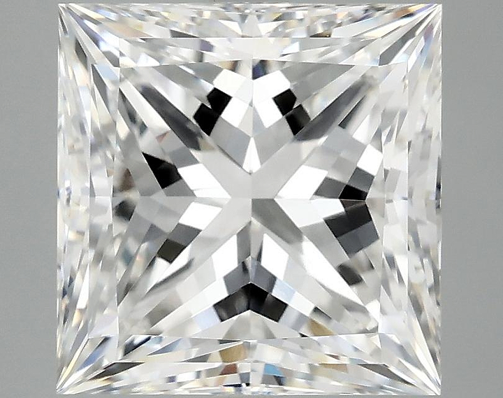 4.89 Carat Princess Shaped Ideal Cut VVS2 IGI Certified Lab Grown Diamond