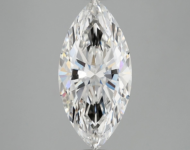 2.53 Carat Marquise Shaped Excellent Cut VVS2 IGI Certified Lab Grown Diamond