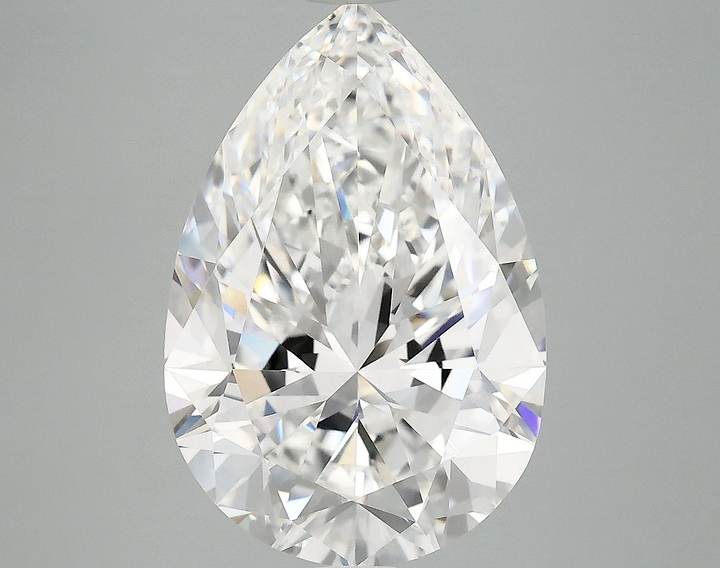 6.06 Carat Pear Shaped Excellent Cut VVS2 IGI Certified Lab Grown Diamond