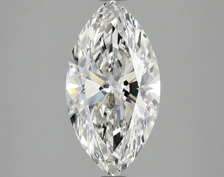 2.2 Carat Marquise Shaped Excellent Cut VVS2 IGI Certified Lab Grown Diamond