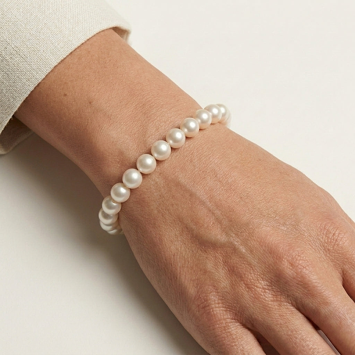 Freshwater Pearl Bracelet with Sterling Silver Clasp