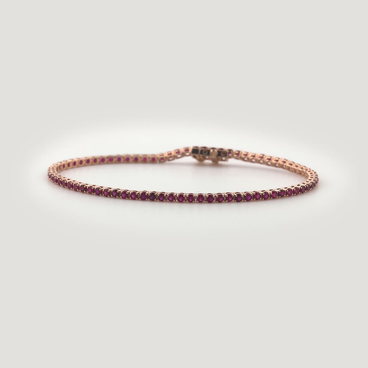 _roll_image@SKU:B2412-RBDR03000004P #metal_silver-with-rose-plating+origin_lab-grown+bracelet-length-inches_6