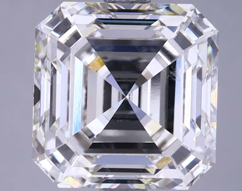 4.05 Carat Asscher Shaped Ideal Cut VVS2 IGI Certified Lab Grown Diamond