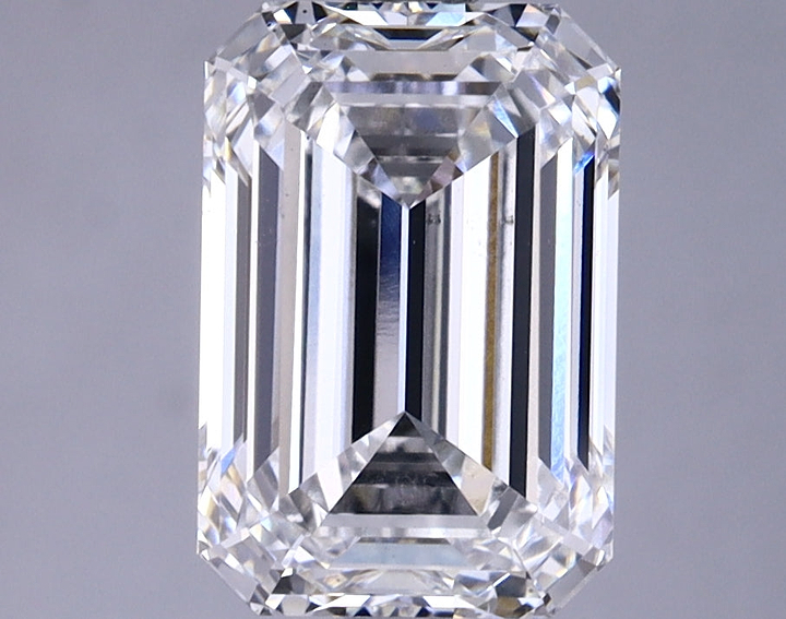 2.75 Carat Emerald Shaped Very Good Cut VS2 GIA Certified Lab Grown Diamond