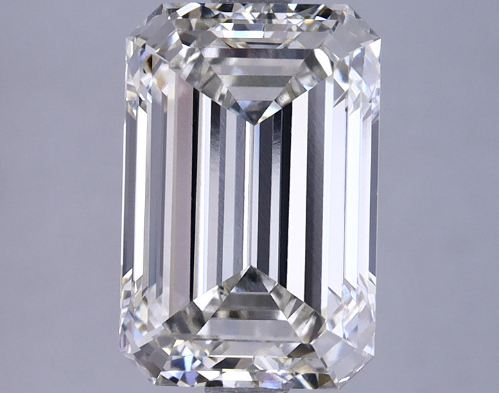 3.68 Carat Emerald Shaped Excellent Cut VVS2 IGI Certified Lab Grown Diamond