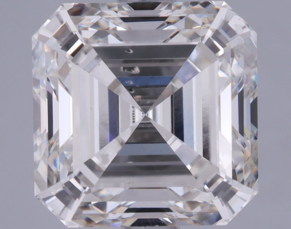 2.92 Carat Asscher Shaped Excellent Cut VS2 IGI Certified Lab Grown Diamond