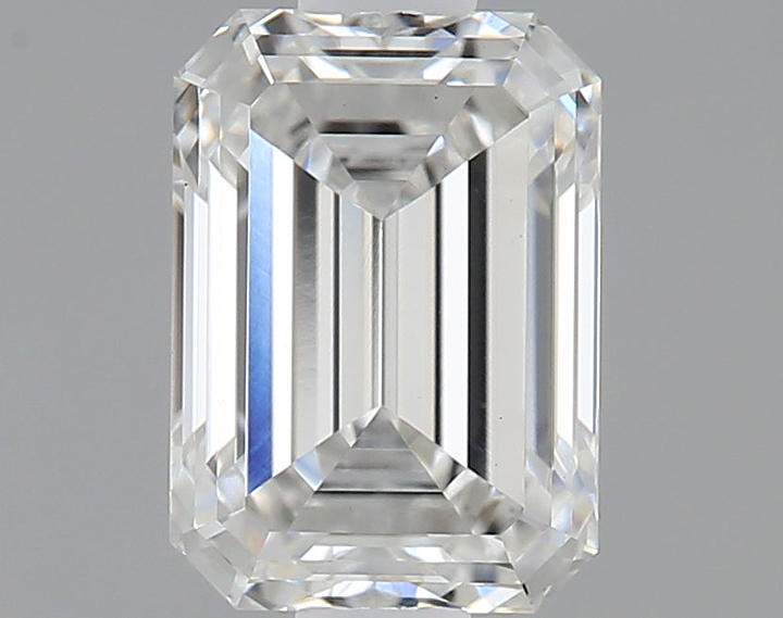 0.93 Carat Emerald Shaped Ideal Cut VVS2 IGI Certified Lab Grown Diamond