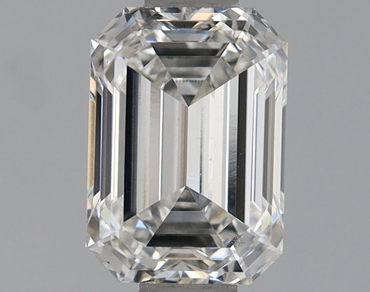 0.97 Carat Emerald Shaped Ideal Cut VVS2 IGI Certified Lab Grown Diamond